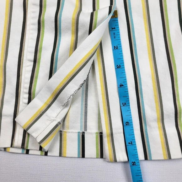 Express Design Studio Striped SKIRT Womens Size 2 Belted Pencil Multicolor - Picture 8 of 15